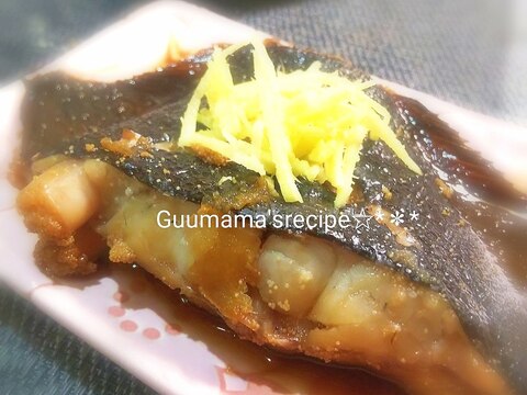 フライパンで簡単♡ほっこり和食♡黒カレイの煮付け